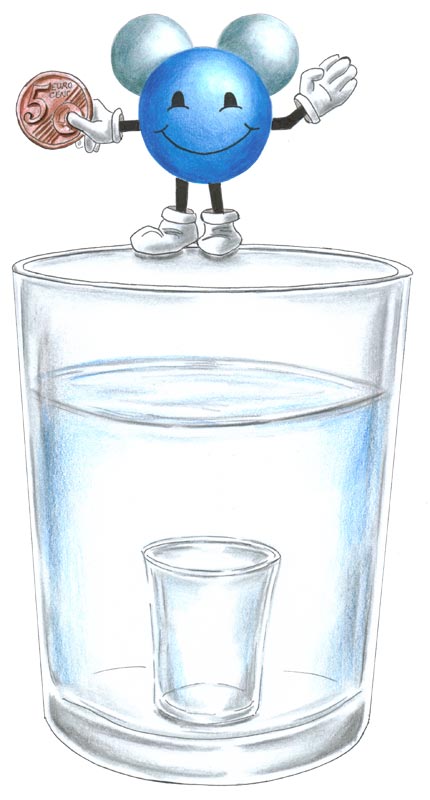 Januar: Punktlandung im Wasserglas